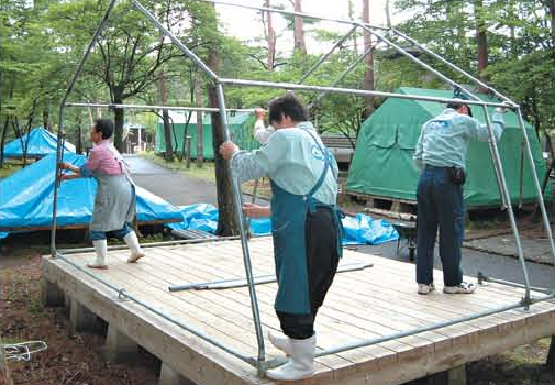 Managing camp sites[Takachihogawara]